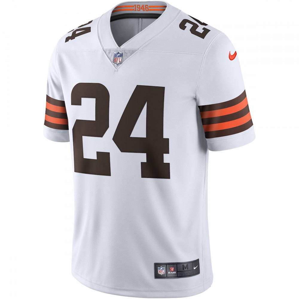 Nick Chubb Cleveland Browns Nike Vapor Limited Jersey - White-GridironStore